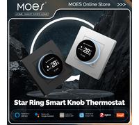 MOES Tuya ZigBee termostato de perilla inteligente serie Star Ring controlador de temperatura caldera de agua calefacción eléctrica con Alexa Google Gas boiler WH