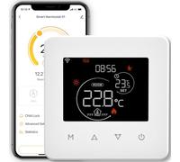 MOES WiFi Thermostat Controlador de Temperatura Ambiente programable para calefacción por Suelo eléctrico Temperatura Tuya/Smart Life App Control inalámbrico Alexa/Google Home