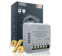 MOES ZigBee RF433 Módulo de interruptor de cortina inteligente para persianas enrollables motorizadas eléctricas Motor obturador Disponible Smart Life APP Control, Concentrador Tuya ZigBee requerido