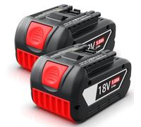 MoeuGreenBattX Batería de Repuesto para Bosch 18V: 5,0Ah, Ion de Litio, batería para Herramientas Bosch 18V BAT618 BAT618G BAT609 BAT609G BAT619 BAT619G BAT610G BAT610 BAT612 BAT622 (2 Unidades)