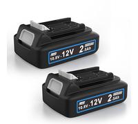MoeuGreenBattX Batería de Repuesto para Makita 12v: 2,5Ah Li-Ion batería de Repuesto para Makita BL1021B BL1015 BL1020B BL1041B BL1016 197396-9 632F59-1 (2 Unidades)