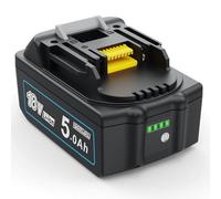 MoeuGreenBattX Batería de Repuesto para Makita 18V: 5000mAh Li-Ion batería de Repuesto Compatible con BL1850B BL1850 BL1860B BL1860 BL1840 BL1830 194205-3 LXT-400 (1 Unidades)