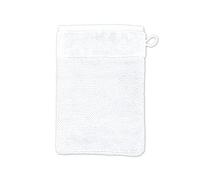 Möve Bamboo Luxe - Guante de baño de 60% algodón, 40% Viscosa de Pulpa de bambú, 15 x 20 cm, Blanco Nieve