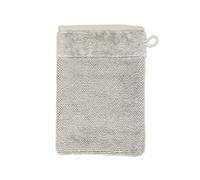 Möve Bamboo Luxe - Guante de baño de 60% algodón, 40% Viscosa de Pulpa de bambú, 15 x 20 cm, Gris Plata
