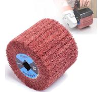 MOGRQAP Tambor Cepillo Nylon Grano 60 para Satinado Metal Madera
