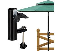 mohito oporte de Sombrilla para Balcón Soporte de Sombrilla de Balcón Soporte Parasol Balcon Para Poste Balcón Abrazadera Para Balcón Fijación Soporte, Terraza o Mesa Con Pértiga Hasta Ø 4mm