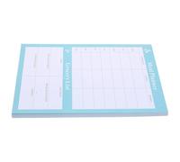 MOKKHNB Cuaderno de Menú Semanal Hogar en Papel Azul, Planificador de Comidas y Lista de Compras, Resistente Recordatorios de Alimentación Organizada