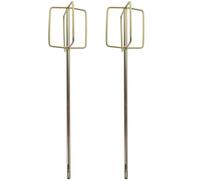 MOKKHNB Varillas Mezcladoras Reutilizables 2 Piezas de Aleación Dorada Accesorios para Taladros Eléctricos, Resistentes Oxidación para Cemento y Pintura para Construcción y