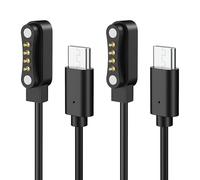 MoKo 2 Pack USB-C Cable de Carga para PLAUD Nota AI, Cable de Carga Rápida de 1 m Cargador Repuesto Plaud para Note Pro AI Voice Recorder, Negro