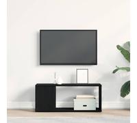 Mokuyary Juego de mueble de TV montado en la pared con aspecto de roble negro, 80 x 24 x 32 cm, unidad de pared modular para salón, mueble de salón multiposición, soporte para TV, pared de salón