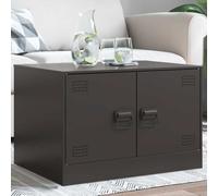 Mokuyary Mesa de Centro Acero Negro 67x50x44 cm Moderna Mesa de Centro Marco de Metal para sofá,Sala de Estar,Oficina
