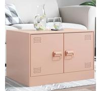 Mokuyary Mesa de Centro Acero Rosa 67x50x44 cm Moderna Mesa de Centro Marco de Metal para sofá,Sala de Estar,Oficina