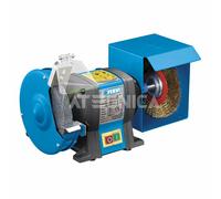 Fervi 0510 - Amoladora de banco profesional, diámetro de 150 mm, muela + cepillo de 350 W