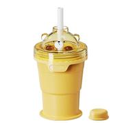 Molde Copa Con Tapa | Bandeja Plegable para Hacer Hielo,Vaso Hacedor De Hielo Con Pajita | Para Viajeros Bármanes Camping Pícnic Viajes Por Carretera Piscina Apartamento Autocaravana Bar Club