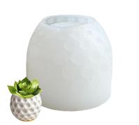 Molde de Maceta de Silicona - alimenticio, Molde de Maceta de Silicona, Molde de Vela Floral, Resina epoxi, hormigón, Arcilla, Cuenco de jardinería, cenicero, portabolígrafos, Pasta