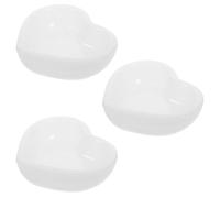 Molde de Silicona 3 Piezas Forma de Corazón para Joyas DIY | Organización, Evita Solapamiento, Mantiene Piezas en Su Sitio, Desmolde Fácil, Blanco