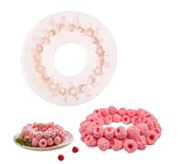 Molde de silicona de frambuesa Antiadherente Alimentos Realista DIY | Moldes reutilizables y plato de hornear de silicona para Chocolate Espuma Postre Pastelería Suministros Cumpleaños