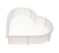 Molde de Silicona DIY para Sujetalibros de Corazón Grande | Blanco, Pared Gruesa Estable y Interior Liso, para Flores Secas, Oficina y Recuerdo Nupcial