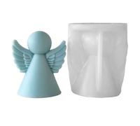 molde de silicona - Forma de resina moldeada de ángeles 3D 7.4x6.5x8.5cm Herramienta de moldeo de liberación fácil | Ayuda versátil para el fabricante de postres, arcillas, chocolate, cemento, muffins
