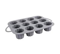 Molde de silicona genérico para magdalenas, sin palillo de grado alimenticio, Muffin Pan Set, Flexible Heat-Resistant Baking Moulds, Reusable Leakproof Design, 12-Cup Pastel Rainbow, Ideal para