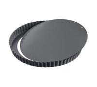 Molde Desmontable para Tartas Redondo de 28 cm, Acero Antiadherente Kairamic®, Base Esmaltada Resistente a Rayaduras, Ideal para Quiches y Tartas Dulces o Saladas, Fabricado en Alemania por Kaiser