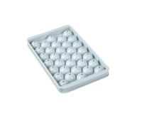 Molde for bolas de hielo de PP de 33 rejillas, bandeja multiusos for hacer paletas de paletas de whisky, herramientas de cocina,For Home Kitchen Use(Blue 25x15x2cm)