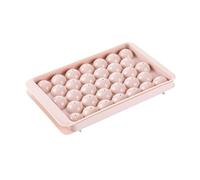 Molde for bolas de hielo de PP de 33 rejillas, bandeja multiusos for hacer paletas de paletas de whisky, herramientas de cocina,For Home Kitchen Use(Pink 25x15x2cm)