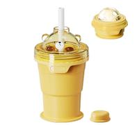 Molde Hielo Para Bebidas - Bandeja Plegable para Hacer Hielo,Vaso Hacedor De Con Pajita,Para Viajeros Bármanes Hogar Oficina Playa Picnic Viajes Por Carretera Piscina Apartamento