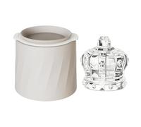 Molde ornamentado - Recipiente de silicona detallado para esculpir, accesorio decorativo para enfriar, equipo de boutique, herramienta duradera a prueba de derrames, ideal para vino, , cóctel