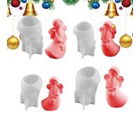 Molde para ángel de Navidad - Juego de 4 moldes antiadherentes para navideñas | Moldes de silicona para resina ángeles, para uso con hormigón, yeso, cemento y arcilla