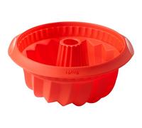 Molde para bizcocho, 22 cm, rojo, silicona, Lékué