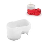 Molde para candelabro de bota de Navidad, molde de base de Navidad, fácil liberación para decoración del hogar, resistente a altas temperaturas