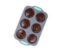 Molde para chocolate de Navidad, utensilio de cocina antiadherente para chocolate, bandejas de silicona para hielo con forma de guirnalda navideña, para cócteles, whisky, café, leche y bebidas de bar