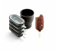 Molde para helados, juego de 4 piezas, marrón, silicio, Lékué