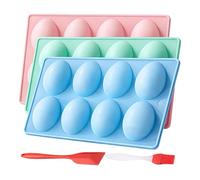Molde para huevos de Pascua | Molde de horno antiadherente y no tóxico - para horno con forma de corazón, para chocolate, caramelos, tartas, decoración de galletas y postres, vacaciones, primavera