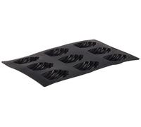 Molde para muffins con forma de concha, marca Lékué, de silicona, color , con 9 cavidades