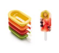 Molde para paletas de 12 cm, juego de 4 piezas, silicio, Lékué