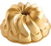 Molde para pasteles con forma de turbante, modelo "Pirouette Bundt" - Nordic Ware | Premier Gold