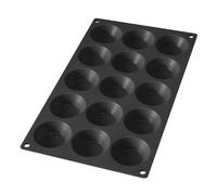 Molde para tartaletas 30 x 17 cm, negro, silicio, Lékué