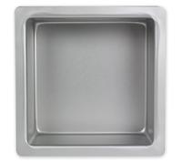 Molde rectangular para pastel, gris, de aluminio, superficie plana, 254 mm