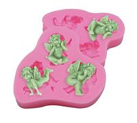 Moldes Ángeles Para Fondant De Azucar Molde Arcilla Polimerica De Ángel Molde De Polímero De Ángel 3d Ángel De Uso Molde Silicona Herramienta Para Hornear Fondant Para Decorar Pasteles Chocolate