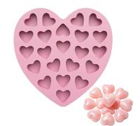 Moldes de caramelo de San Valentín - Silicona flexible reutilizable, forma de fondant respetuosa con el medio ambiente, rejilla de corazones lindos | Artesanía multicavidad, boda, día de la madre