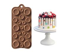 Moldes de chocolate Accesorios de pastelería de alimentos reutilizables | Molde de Chocolate y Dulces Plato de Cocina para Toppers de Cupcakes y Cookies, Decoraciones de Pasteles,