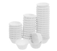 Moldes de Papel para Cupcakes Mini 1000 Piezas Blancos Desechables