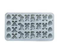 Moldes de Pascua | Huevo de conejito de fácil liberación | Moldes de silicona para huevos de Pascua de chocolate, para dulces, galletas, muffins, gelatina, postre, decoraciones es, hogar, c