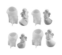 Moldes de Silicona Moldes de Ángel de Navidad, 4 Piezas 3D Molde de Ángel de Silicona Moldes de Yeso Navidad Moldes de Silicona Moldes de Silicona Moldes de Silicona para Velas de Yeso