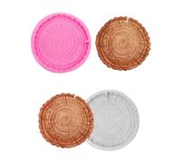 Moldes De Silicona Para Fondant Juego De 2 Moldes De Fondant Con Forma De Tocón Y Raíz De Árbol Para Decoración De Pasteles De Chocolate Color Rosa Y Gris
