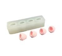 Moldes flexibles antiadherentes para hornear con forma de corazón y frambuesa, moldes de silicona seguros para postres, ideales para postres caseros y golosinas para fiestas, suministros creativos en