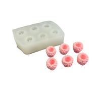 Moldes flexibles antiadherentes para hornear con forma de corazón y frambuesa, moldes de silicona seguros para postres, ideales para postres caseros y golosinas para fiestas, suministros creativos en