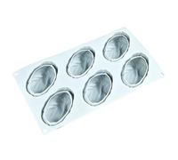 Moldes Para Hornear Formas De Silicona - Bake Create Impress | Antiadherente De 6 Cavidades De Fácil Liberación | Panaderos Y Artesanos, Moldes De Silicona DIY Para Alimentos Para Pasteles, Muffins, G